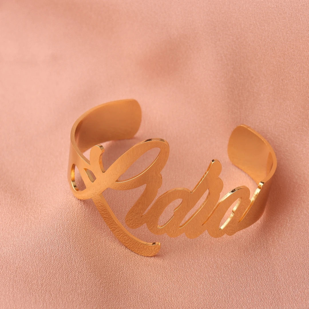 Personalized Adjustable Punk Bracelet Cuff Bangle
