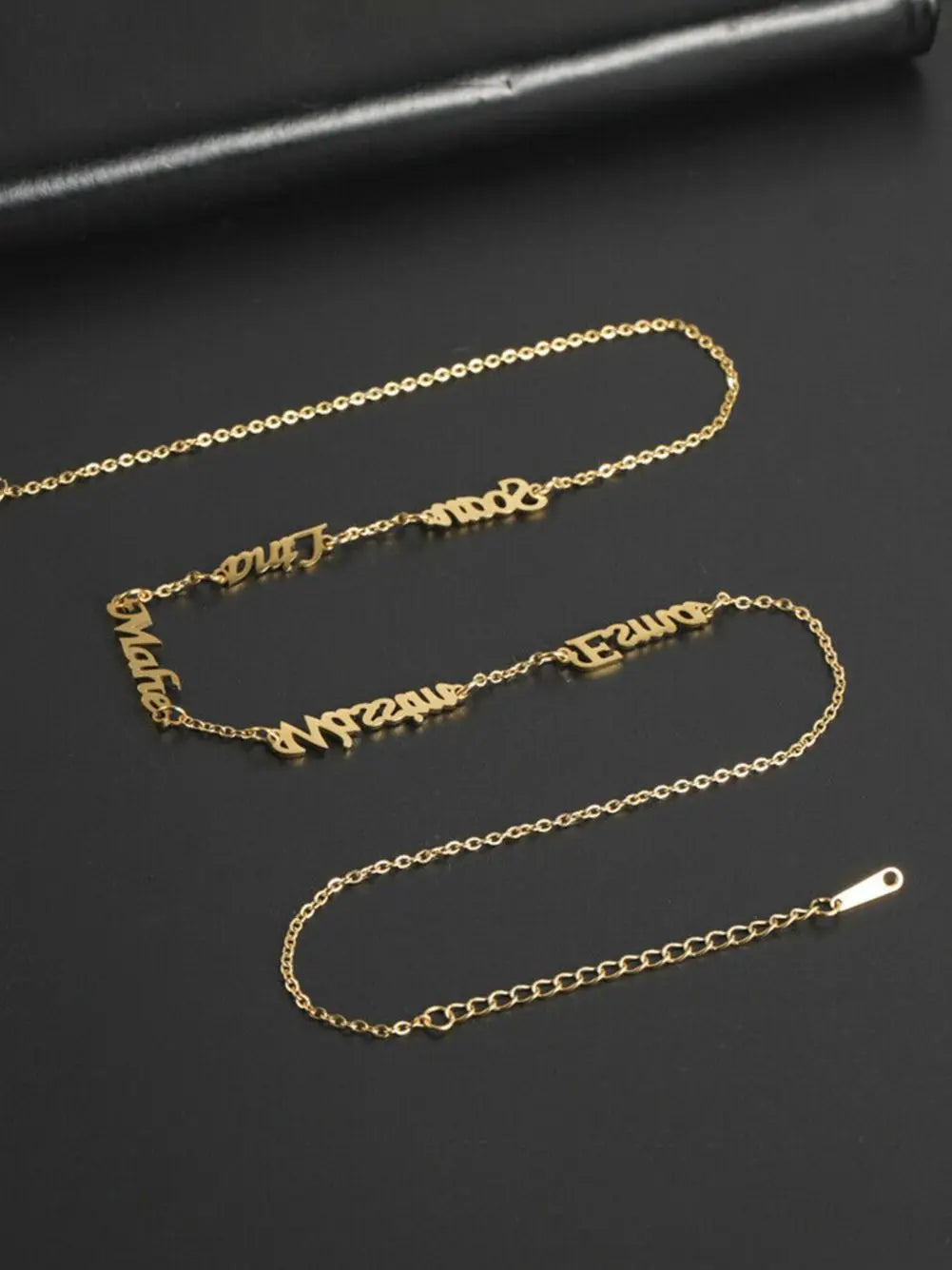 Multiple Nameplate Pendant Necklace
