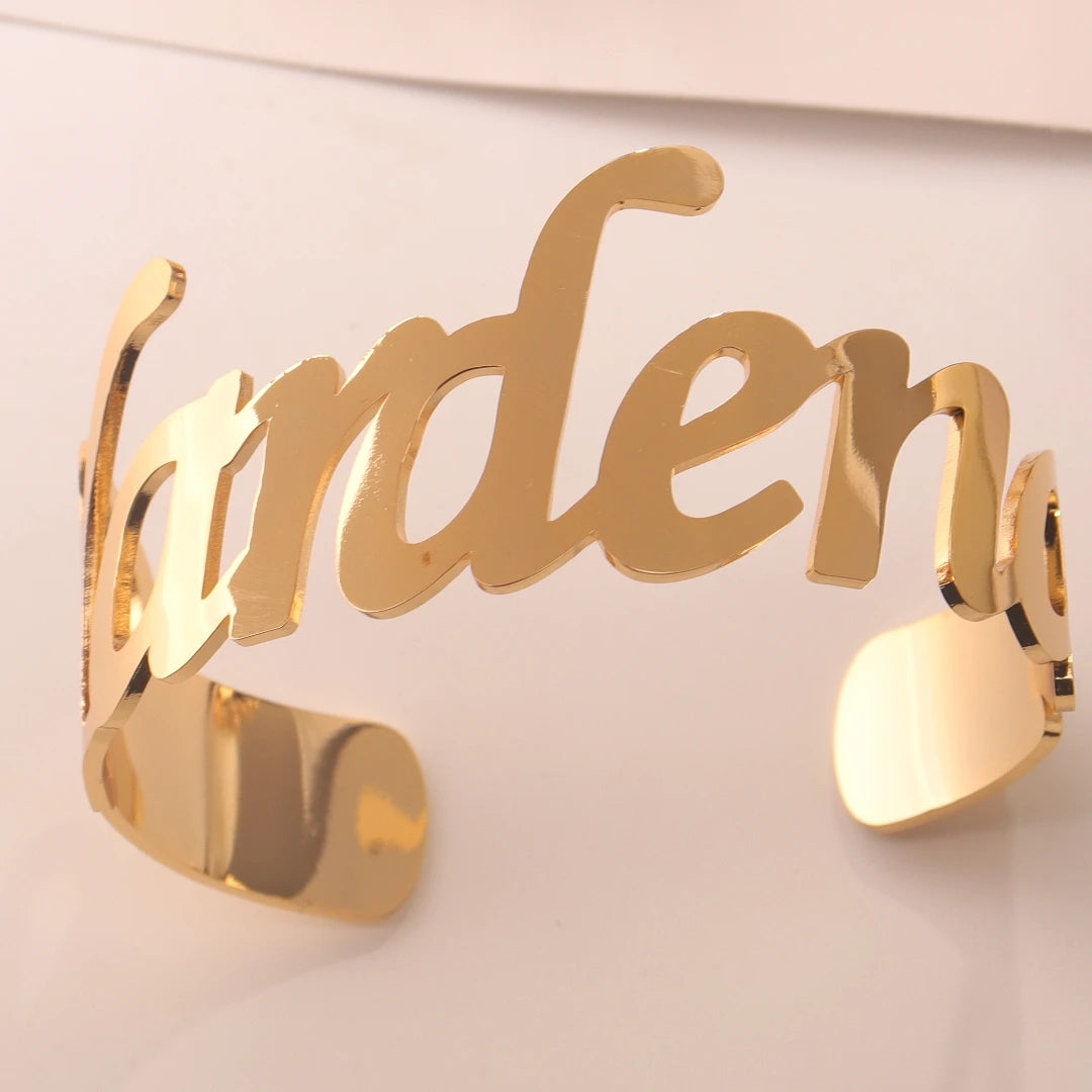 Personalized Adjustable Punk Bracelet Cuff Bangle