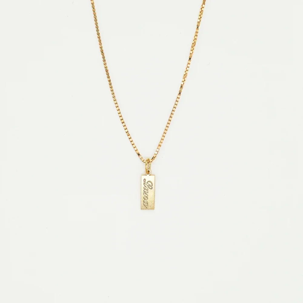Personalized Name Tag Necklace