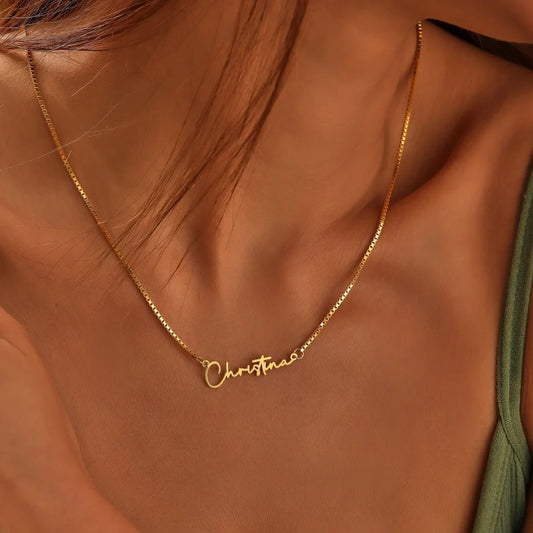 Golden Name Necklace